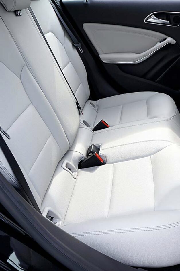 Screenshot white leather car seat restored